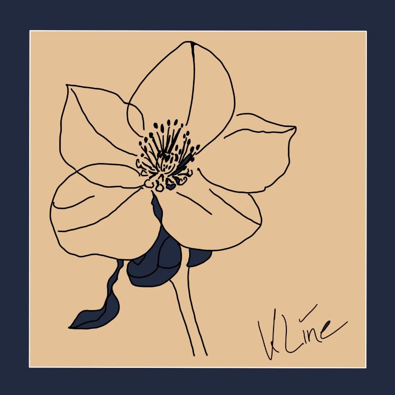 Affiche Rose de Noël