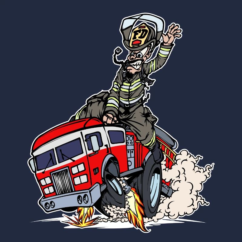 Fire Fire Engine Firefighter Rescuer
