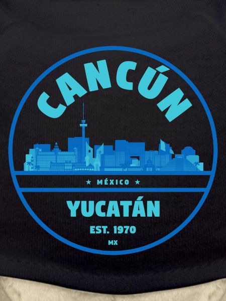 Cancun Yucatán Skyline Emblem