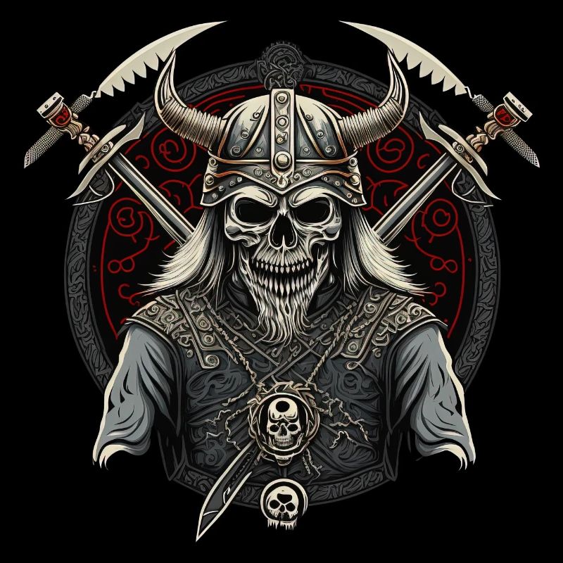 Wikinger-Skelett Valhalla - kanalisieren Sie Ihren
