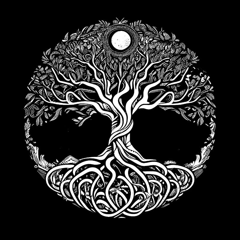 Mythical Yggdrasil the World Tree