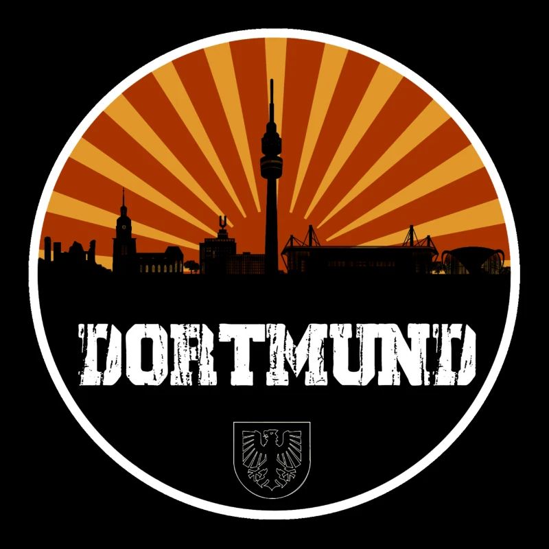Dortmund Skyline Retro