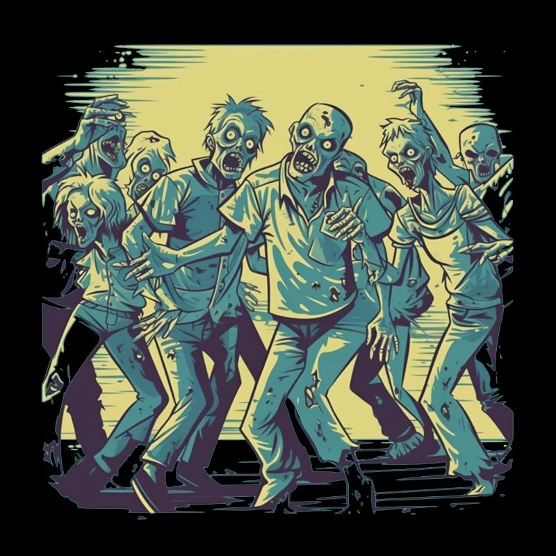 Dancing Zombies - Motif de zombie effrayant