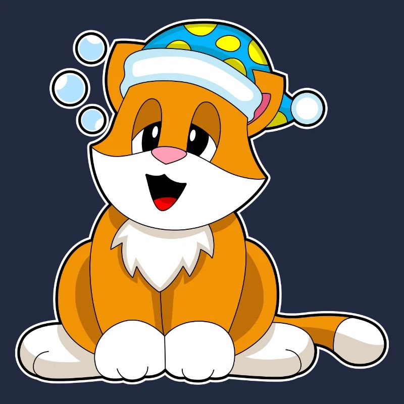 Bonnet de nuit pour chat