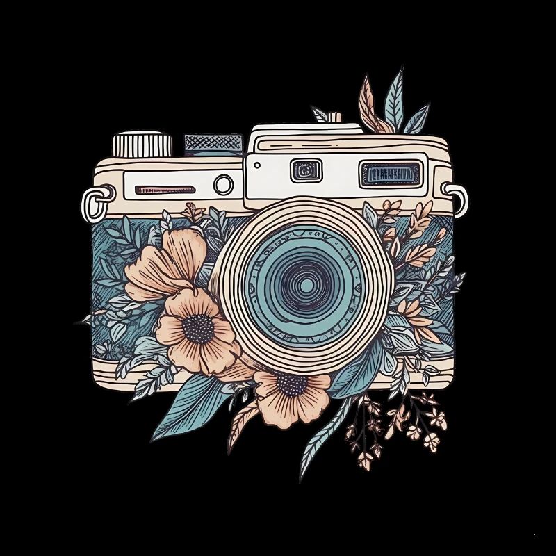 Cool Vintage Retro Camera Boho Style