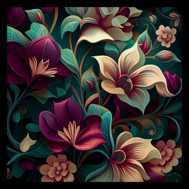 Motif de fleurs botaniques