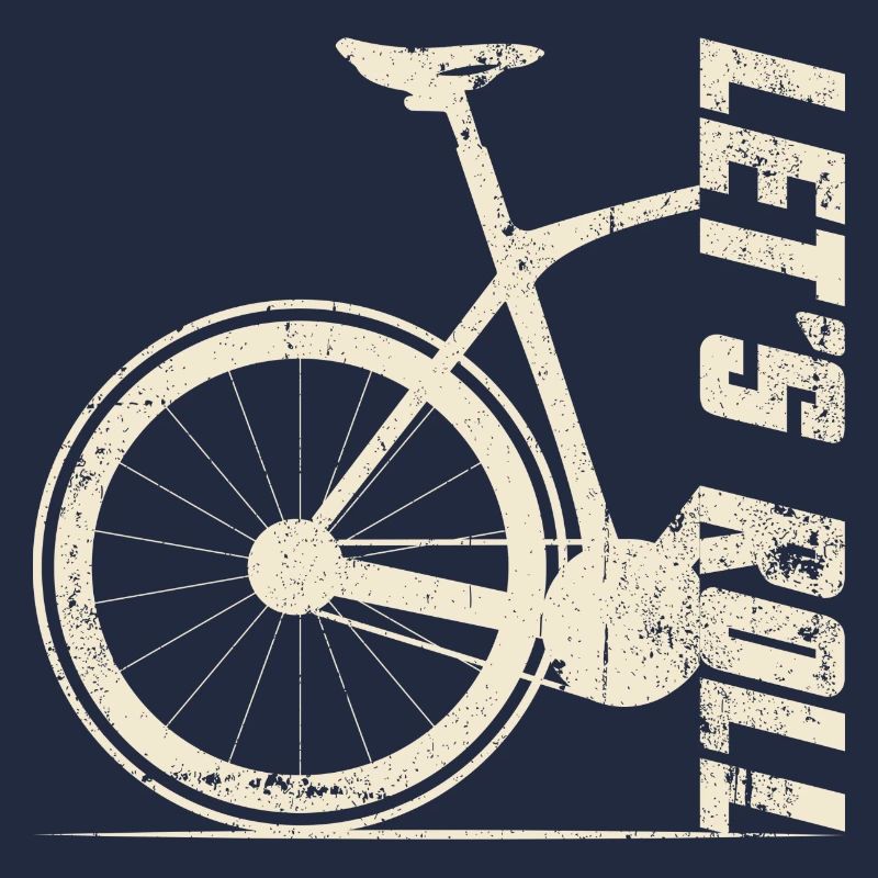 Silhouette rétro de vélo