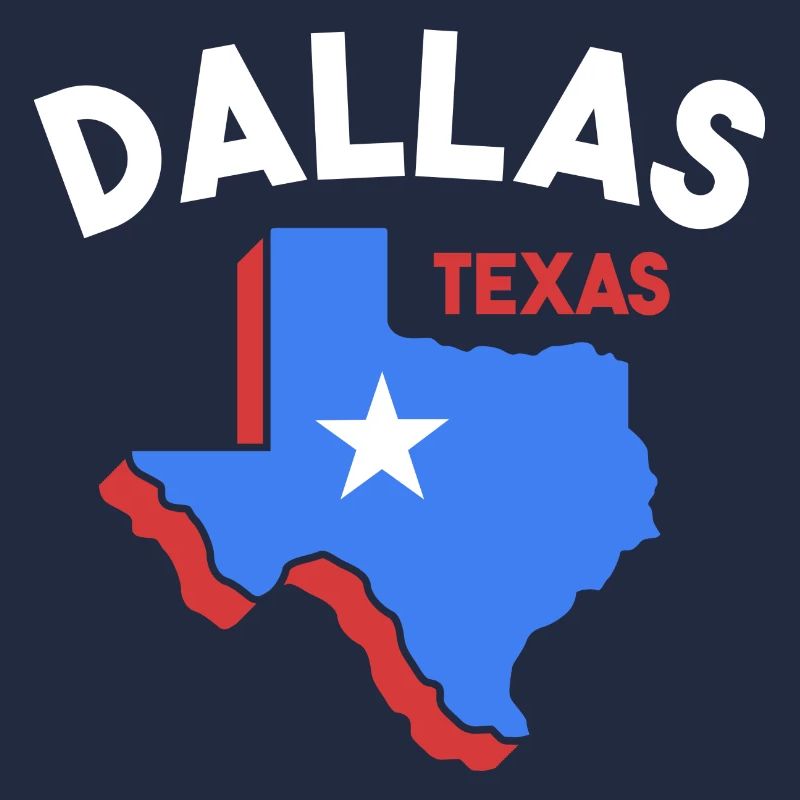 Dallas Texas Map Design for Proud Dallasites