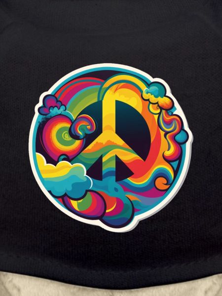 Psychedelisches Peace Zeichen