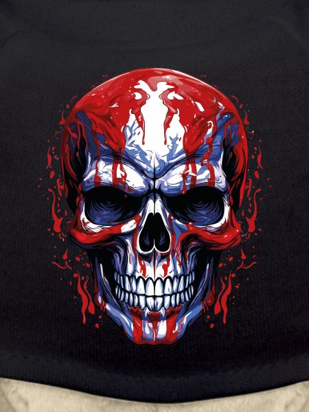 Flags Skull Graphic