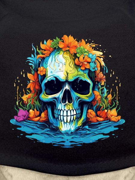 Tropical Flower Skull