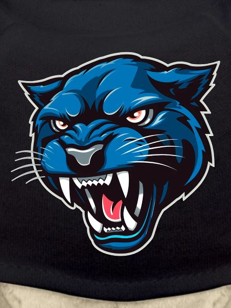 Panther Head Blue