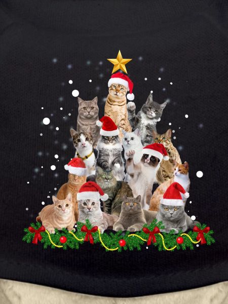 Funny cats Christmas tree