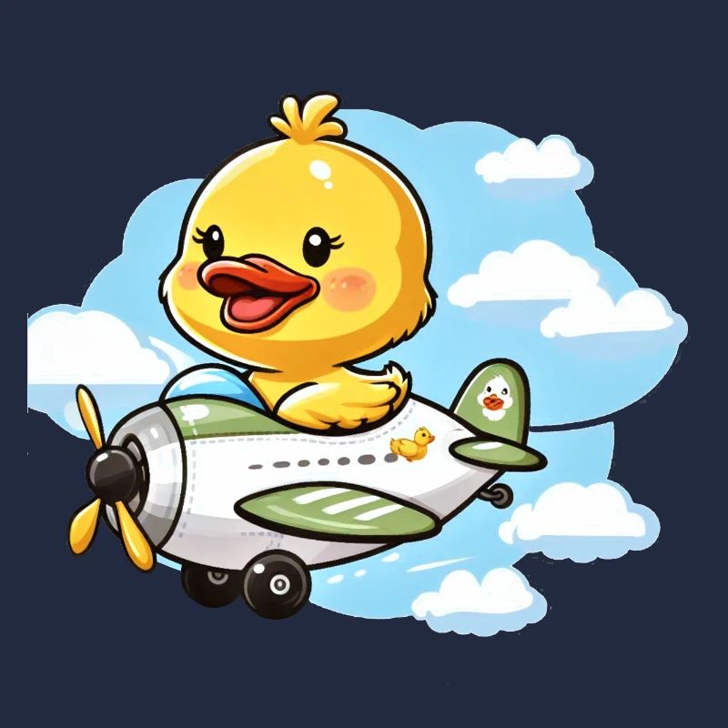 Conception mignonne de canard aviateur