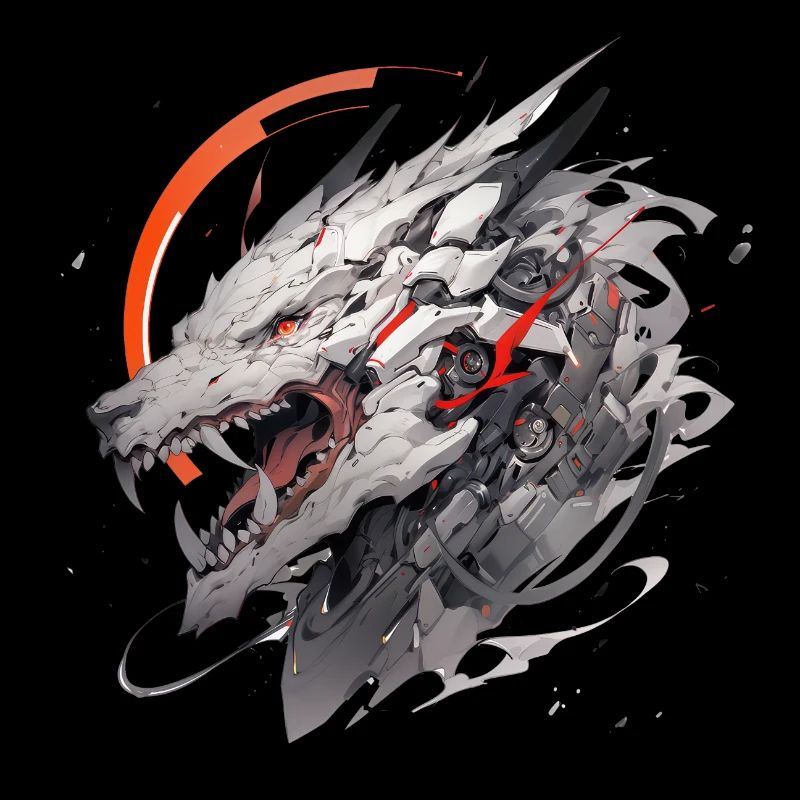 Mecha Tier Tiger Wolf Fuchs Drache Cyborg