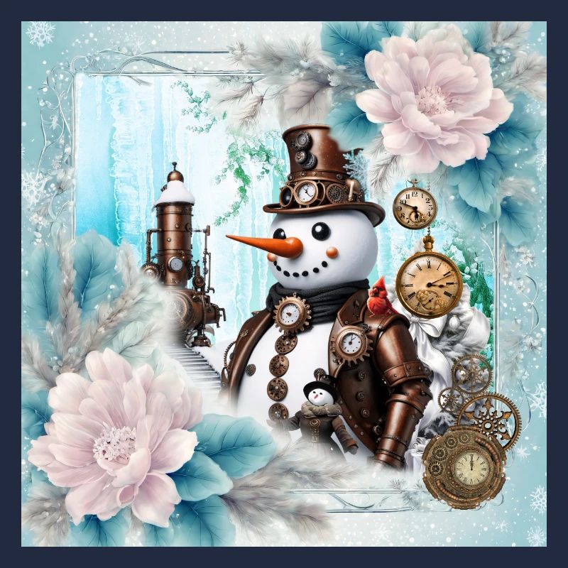 Schneemann in der Zeit