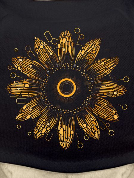 Boho Sunflower Mandala Pattern