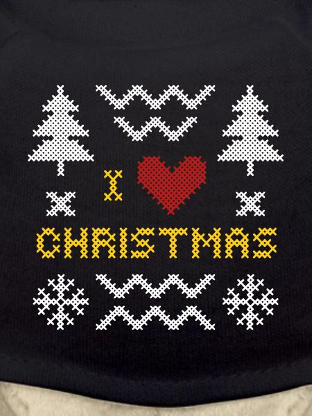 Weihnachtsherz Strickmuster Design