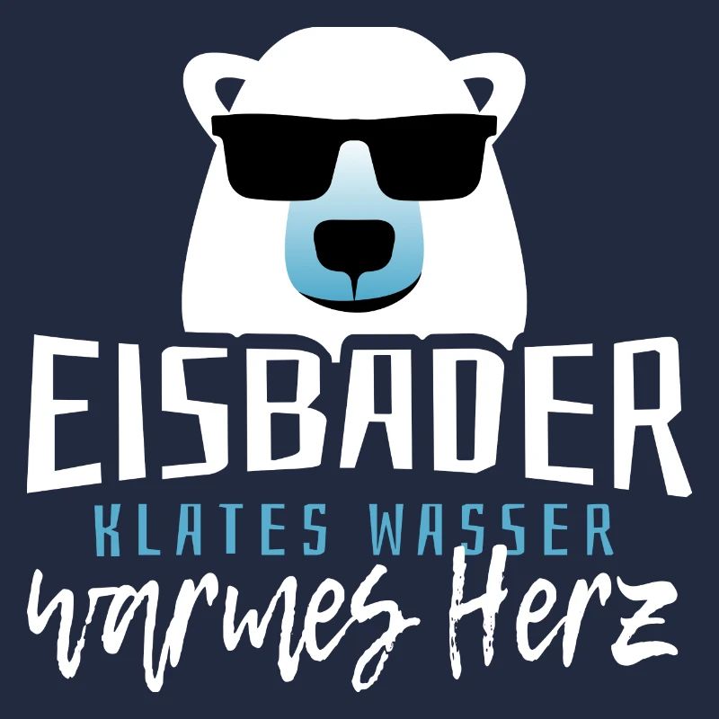 Eisbader kaltes Wasser warmes Herz Eisbaden Eisbad