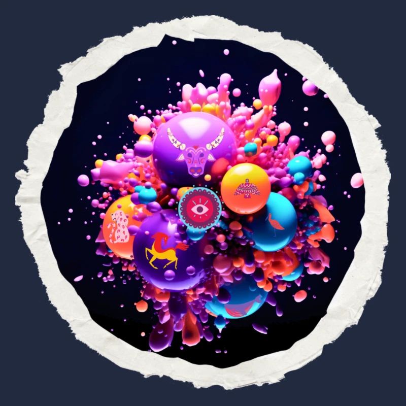 Kosmische funky Blasen