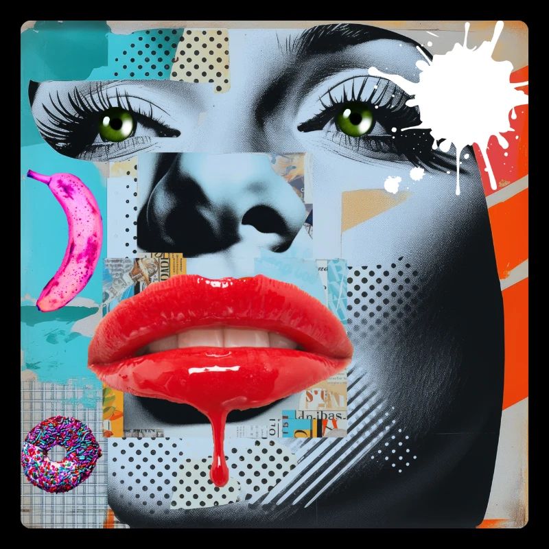 Bunte Collage Pop Art