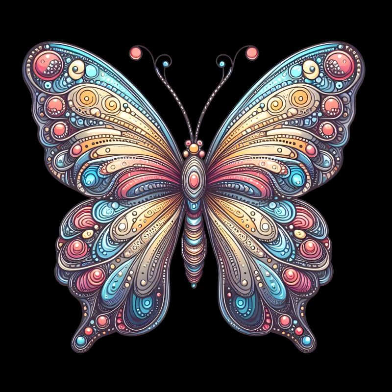 Schauriger Schmetterling mit Totenkopf
