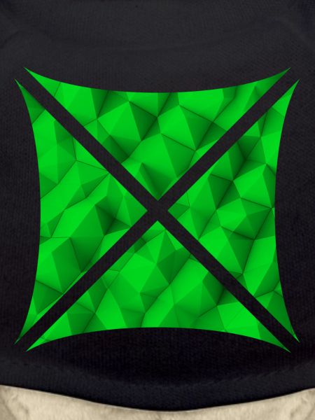 Conception de polygone abstrait vert