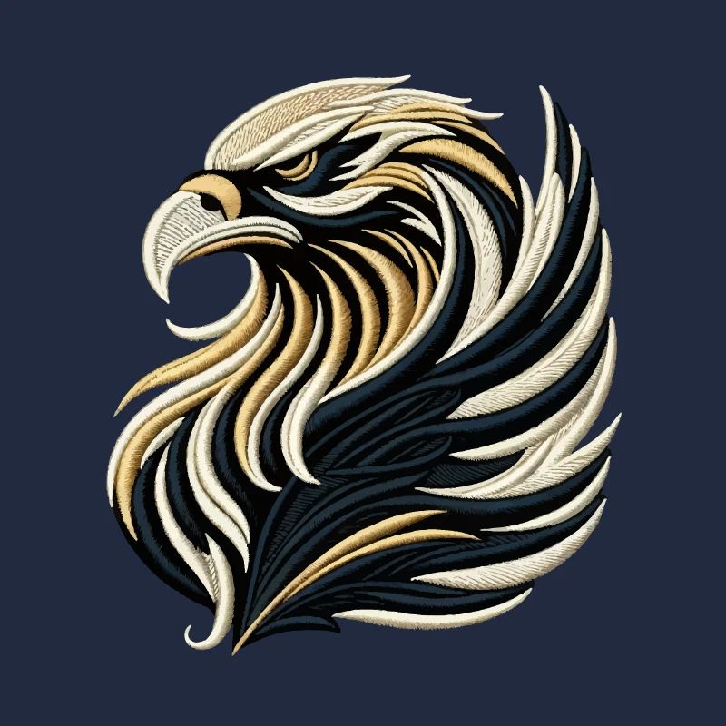 Tee Majestueux Aigle Brodé