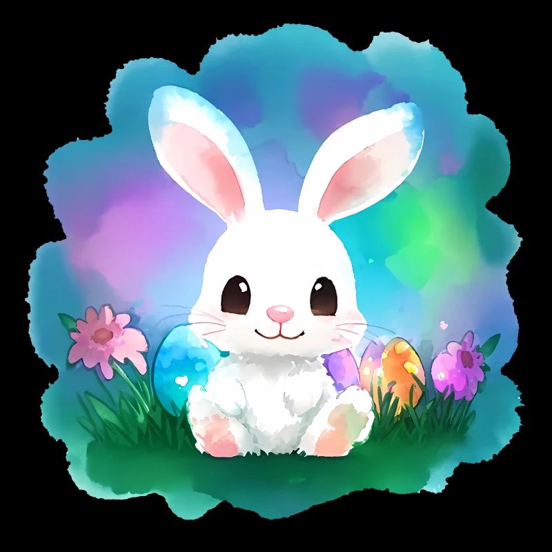 Lapin de Pâques Enfant Mignon
