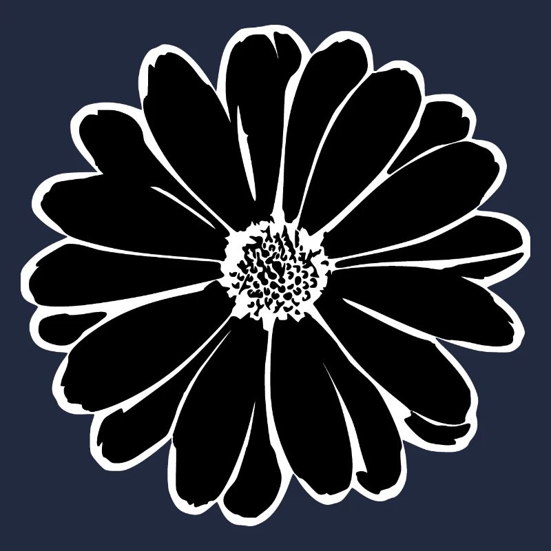 Fleur, Noir, Fleurs, Noir, Fleur
