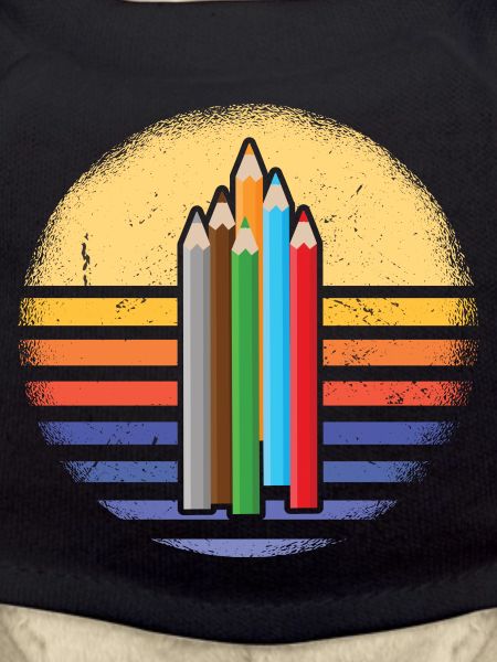 Drawer Retro Sunset Drawing