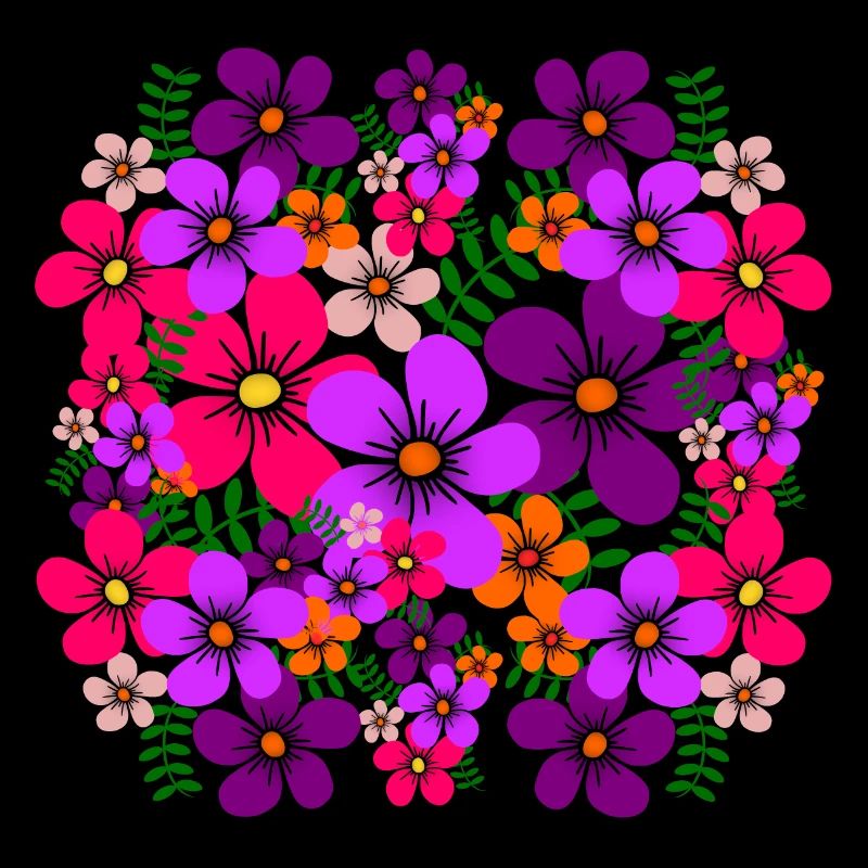 buntes Blumenmuster Blüte blumig floral Blume