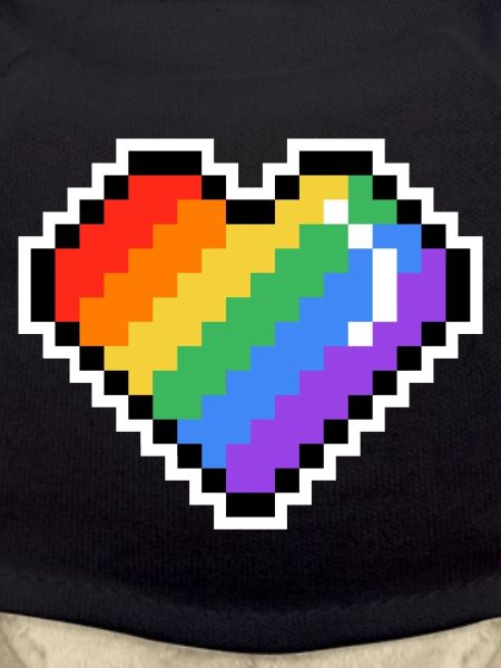 Pixel Rainbow Heart