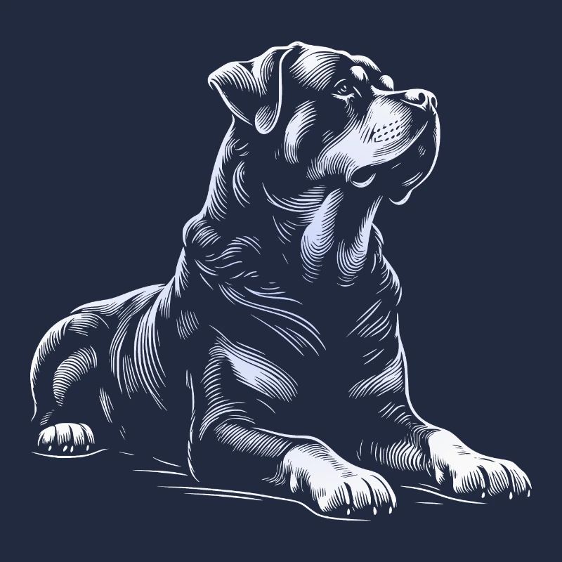 Recumbent Rottweiler