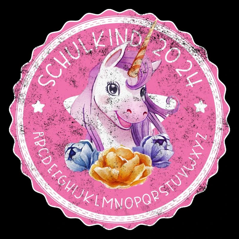 Einschulungsgeschenk - Einhorn ABC Schulkind