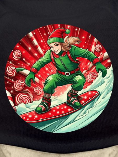 Elfe de Noël Snowboard