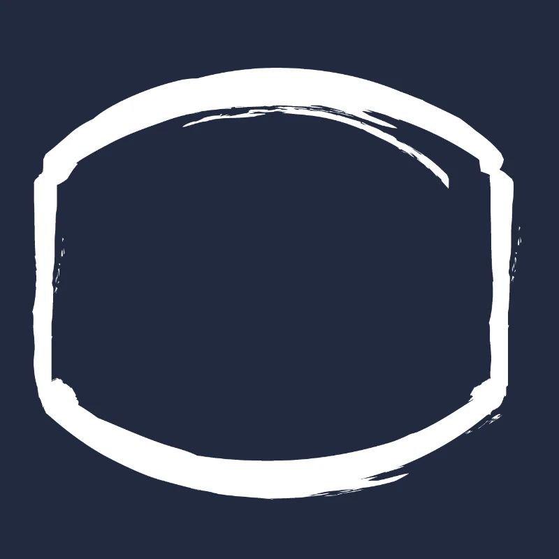 white oval frame