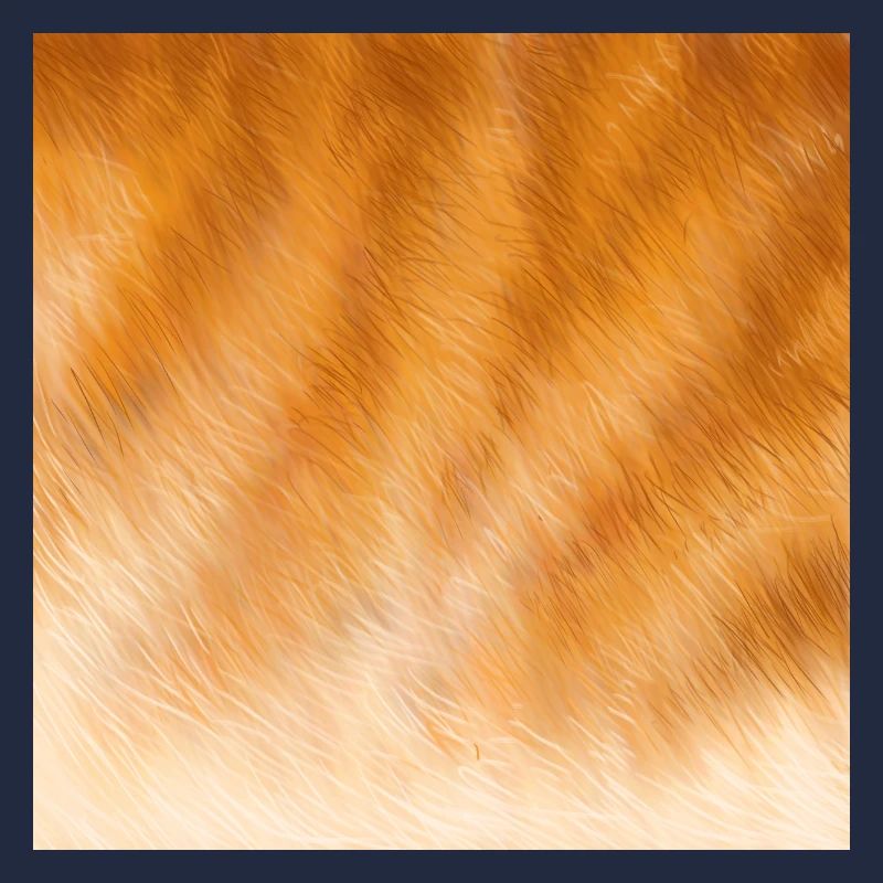 Red cat fur