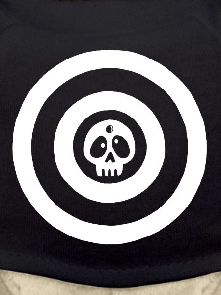 White target skull