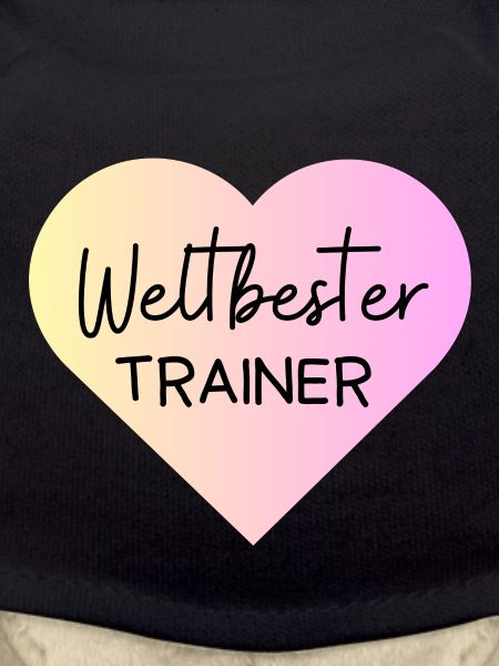 Weltbester Trainer! Herz, personalisierbar