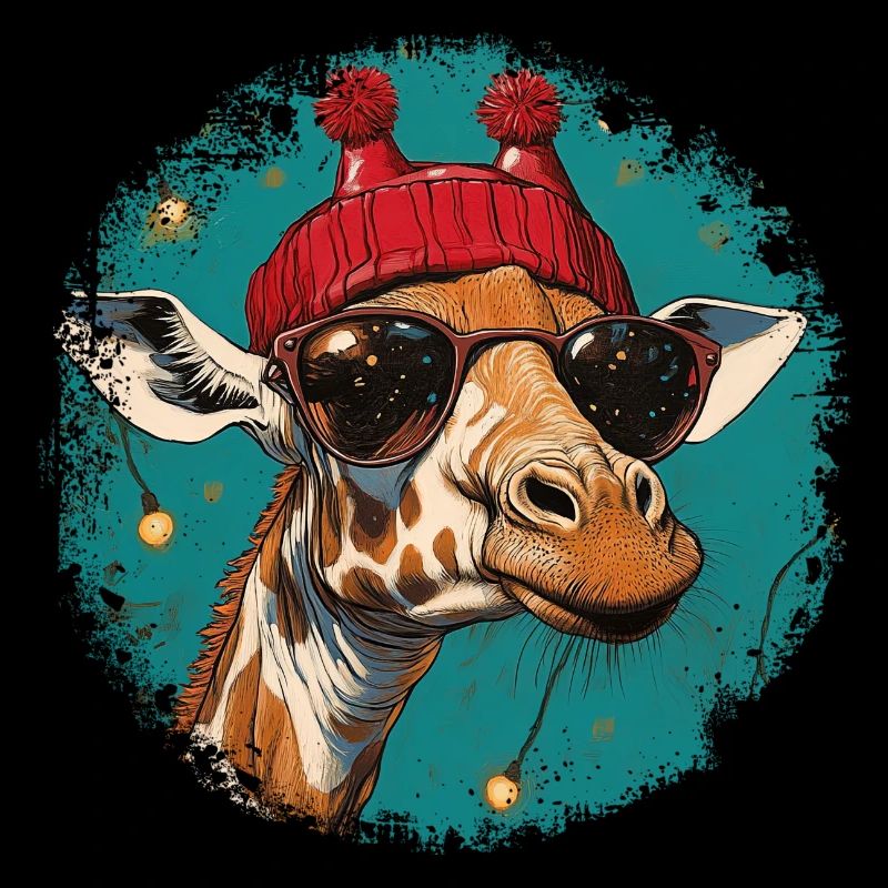 Weihnachten Giraffe