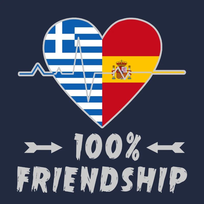 Griechenland und Spanien 100% Freundschaft