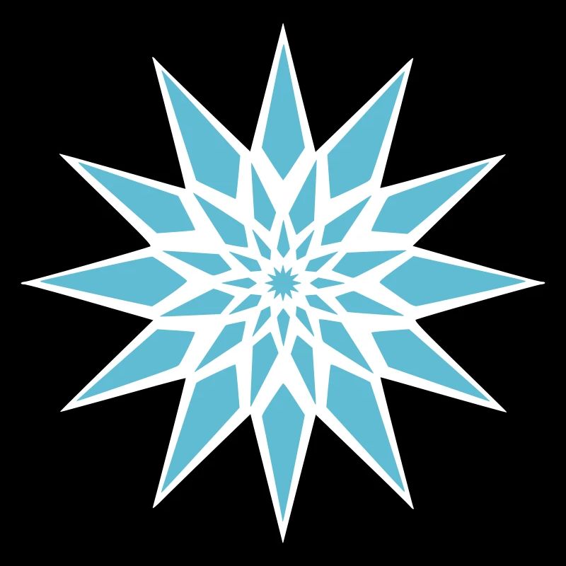 Cristal de glace étoilée