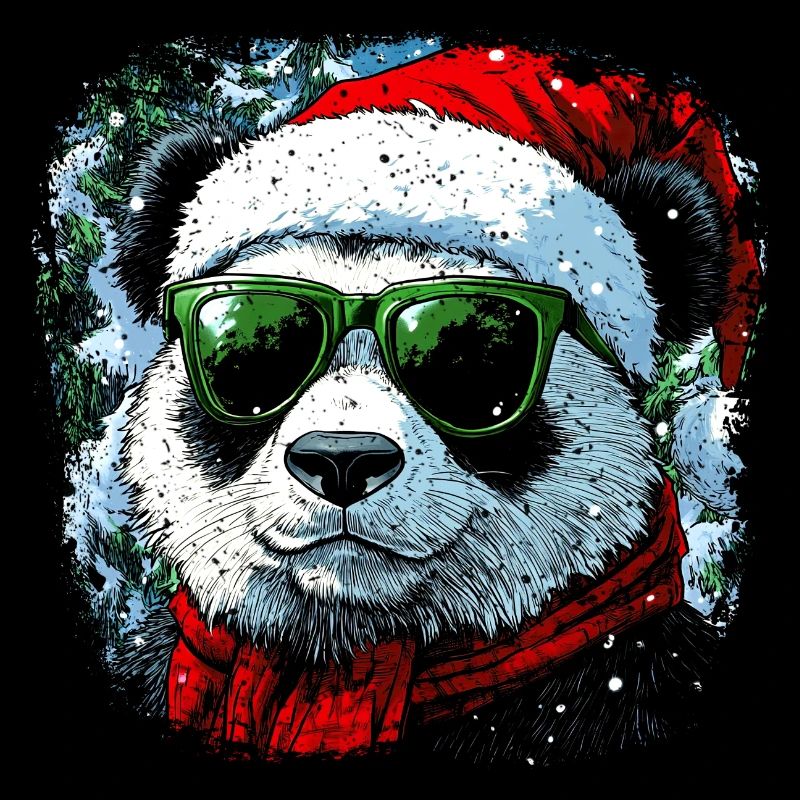 Weihnachtsmann Panda