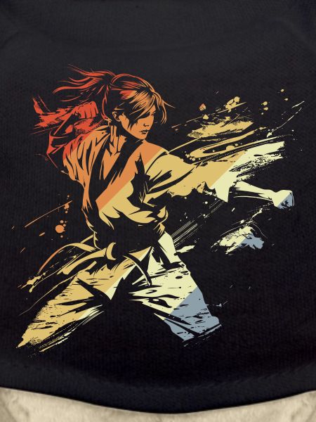 Retro Female Karateka