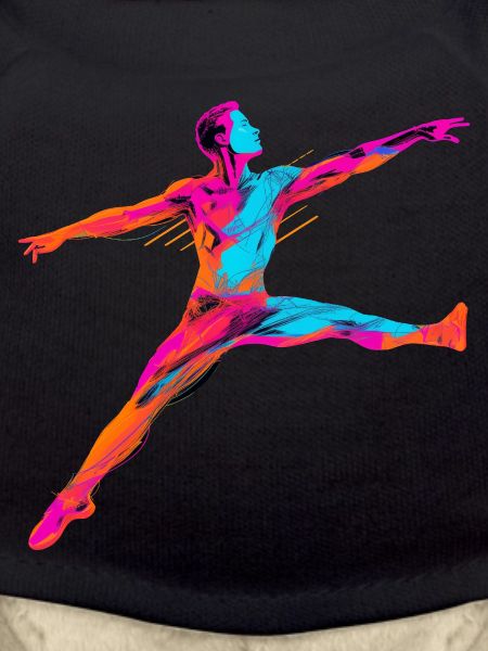Male Ballet Dancer Synthwave