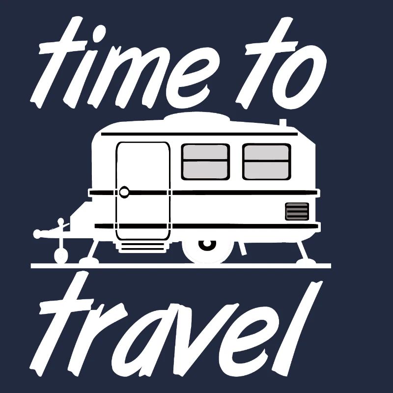 Caravane,Camping,Fun ShirtTemps de voyage (25)