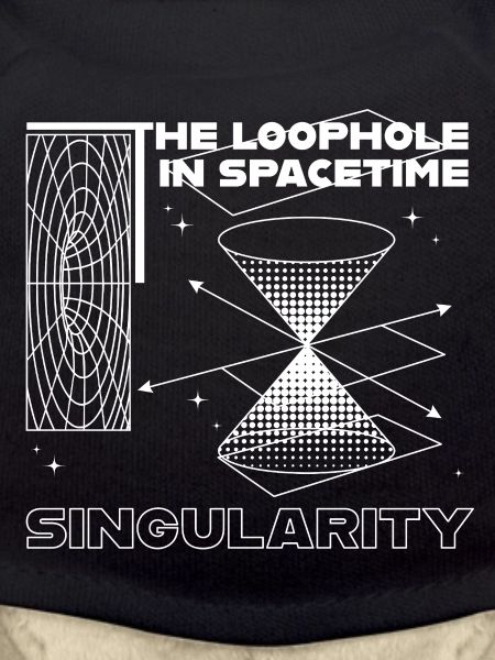 Singularity in the space-time hole