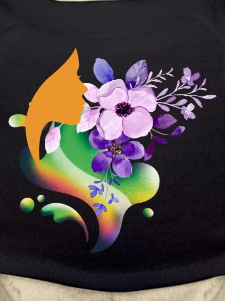 Floral Rainbow Silhouette