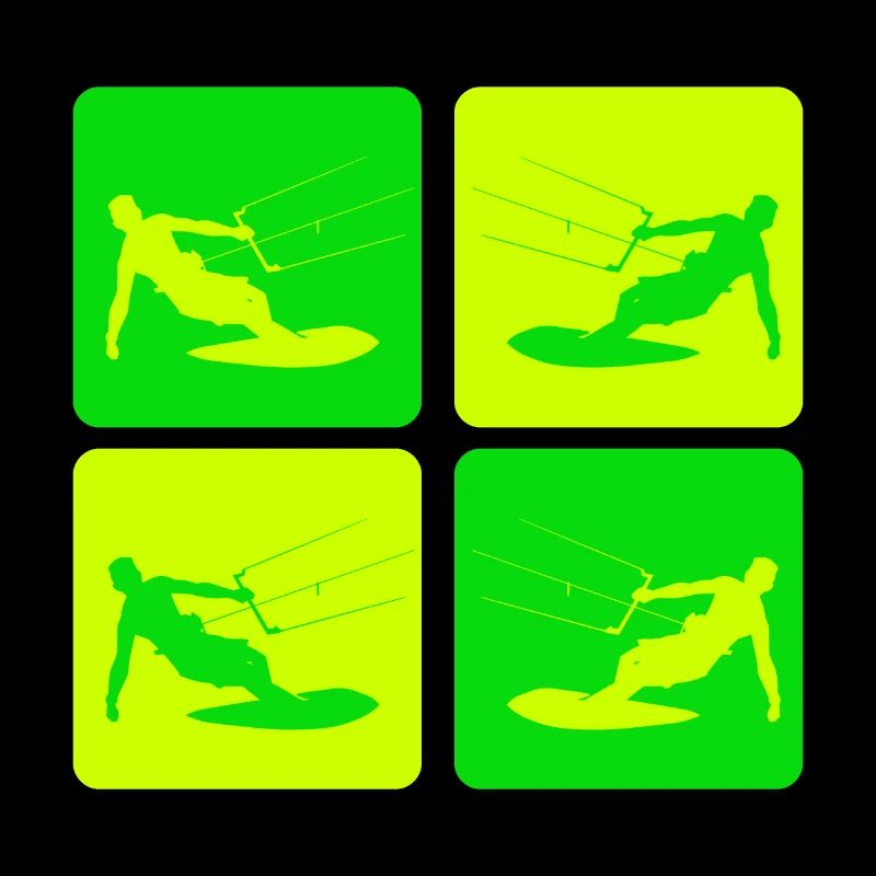 Kitesurfen Pop Art Style